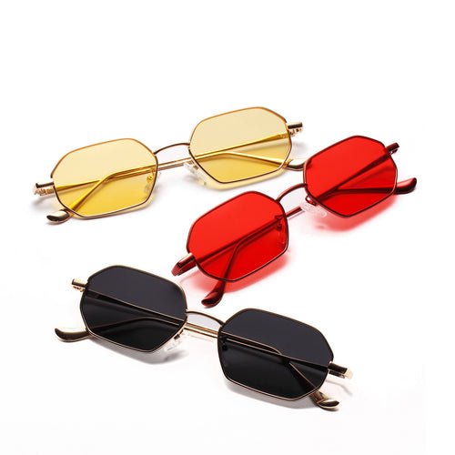 Dame moteriktig solbrille med innovativt åttkantet design Luvikno
