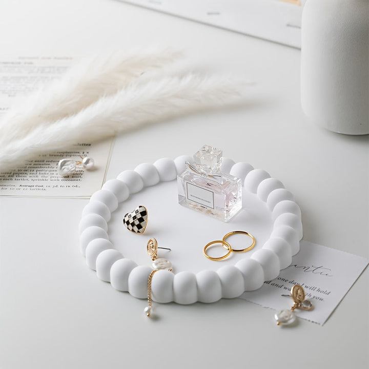 Elegant RingTray - Multifunksjonell Smykkeskål for Stilig Organisering Luvikno