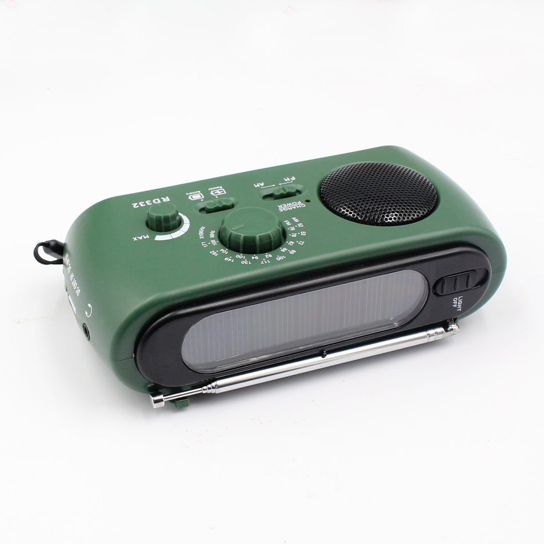 Luvikno | Bærbar nødradio med AM/FM/NOAA, USB-lader, LED-lommelykt, vanntett for camping og utendørsaktiviteter