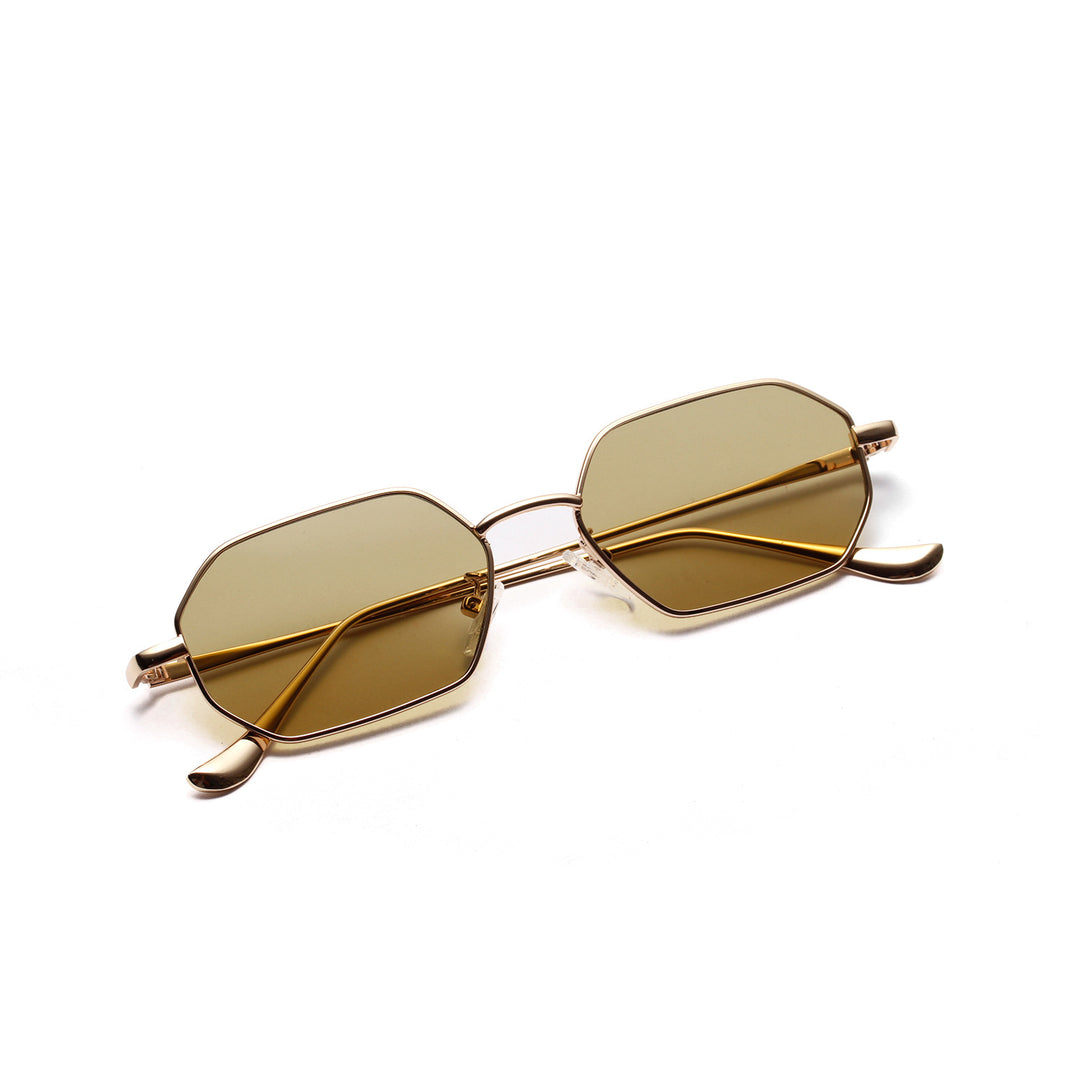 Dame moteriktig solbrille med innovativt åttkantet design Luvikno