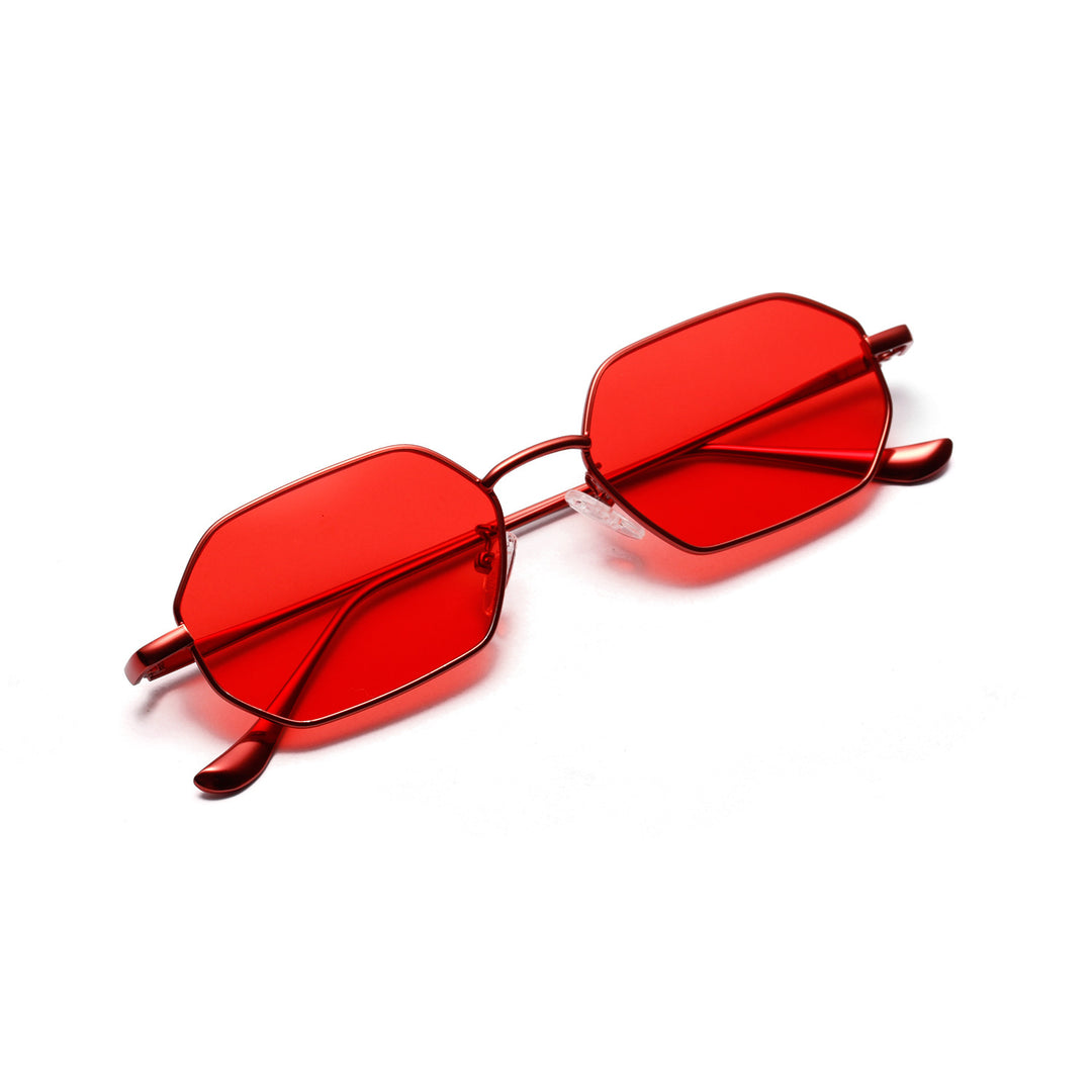 Dame moteriktig solbrille med innovativt åttkantet design Luvikno