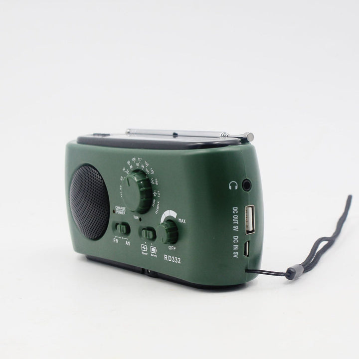 Luvikno | Bærbar nødradio med AM/FM/NOAA, USB-lader, LED-lommelykt, vanntett for camping og utendørsaktiviteter