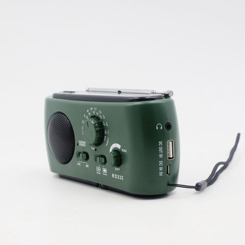 Luvikno | Bærbar nødradio med AM/FM/NOAA, USB-lader, LED-lommelykt, vanntett for camping og utendørsaktiviteter