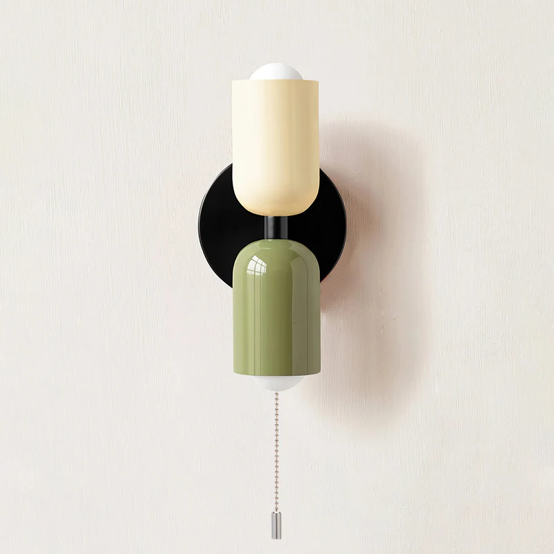 Vegglampe Moderne Dobbel Glass Vegglampe Luvikno
