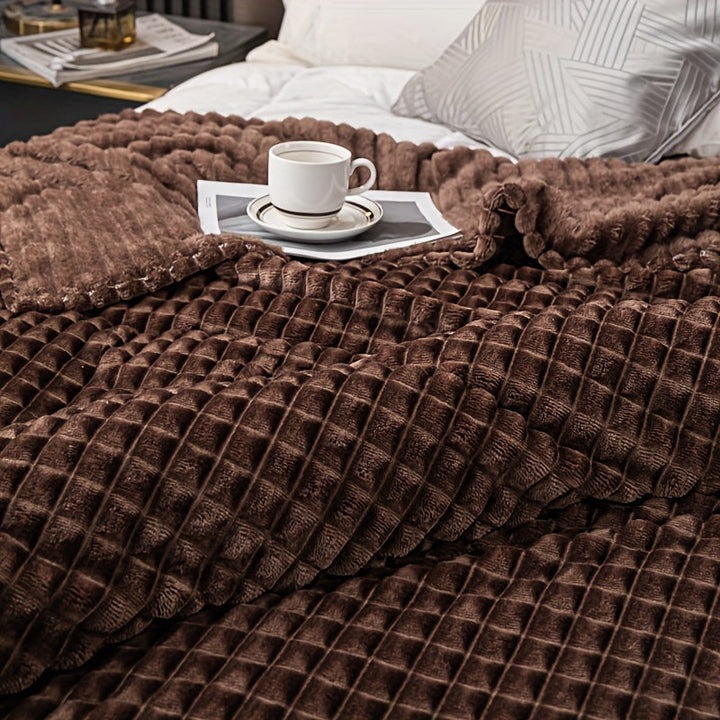 FlannelLuxe – Mykt Fleece Teppe for Comfort Luvikno