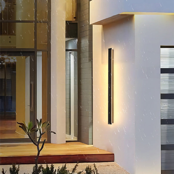 Zenith - Tight LED Vegglamper Svart Metall for Innendørs og Utendørs, Moderne Design for Hage og Hall | Luvikno