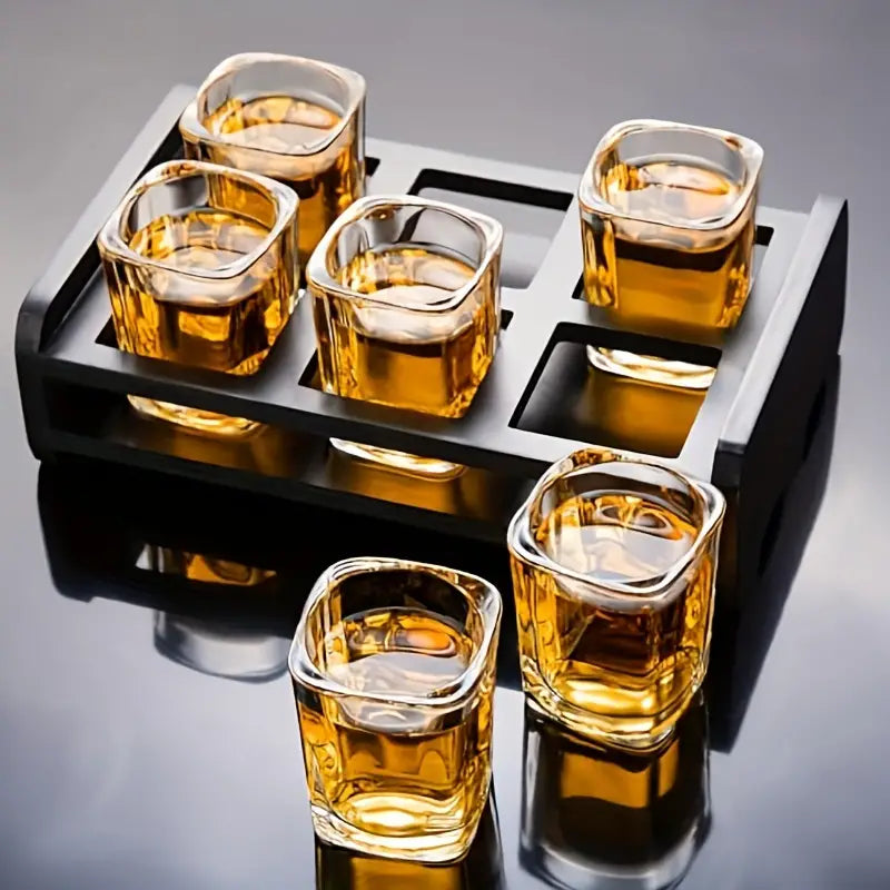 AurumLux Whisky Glass Set - Krystallglass med skål | Luvikno