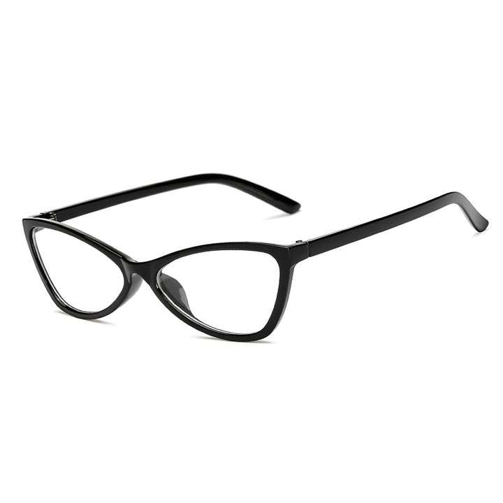 Dame Cat-Eye solbriller med elegant, lett ramme Luvikno