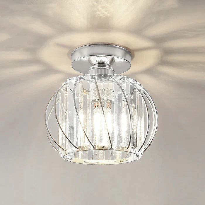Pendellampe svart glass kule taklampe Luvikno