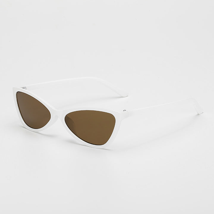Dame Cat-Eye solbriller med elegant, lett ramme Luvikno