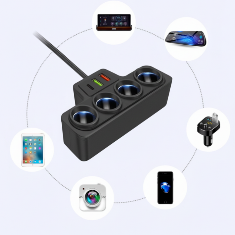 VoltMaxx 7-i-1 PowerHub — Lader alle enheter samtidig og vær trygt og stressfritt tilkoblet til enhver tid | Luvikno