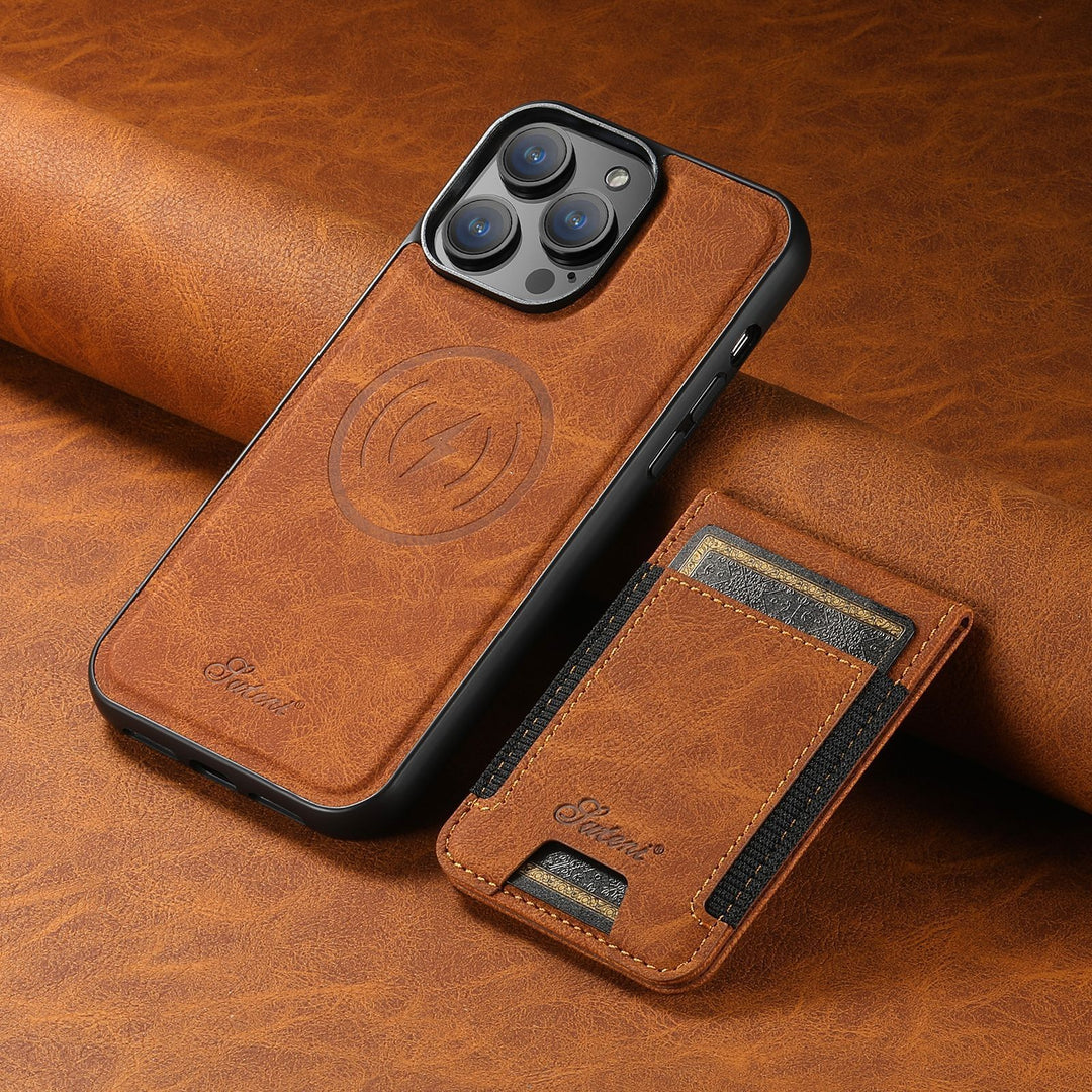 LuxLeather Case - Elegant Lærtelefonveske med MagSafe Luvikno