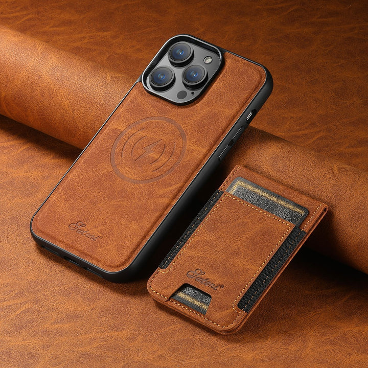 LuxLeather Case - Elegant Lærtelefonveske med MagSafe Luvikno