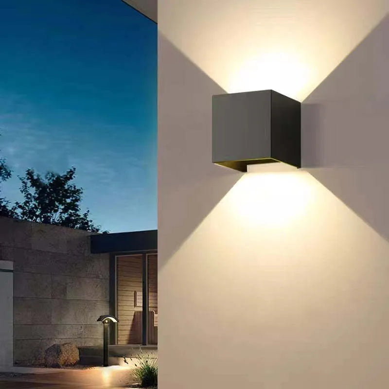 Vegglampe Moderne Svart Aluminium LED Lysarmatur Luvikno