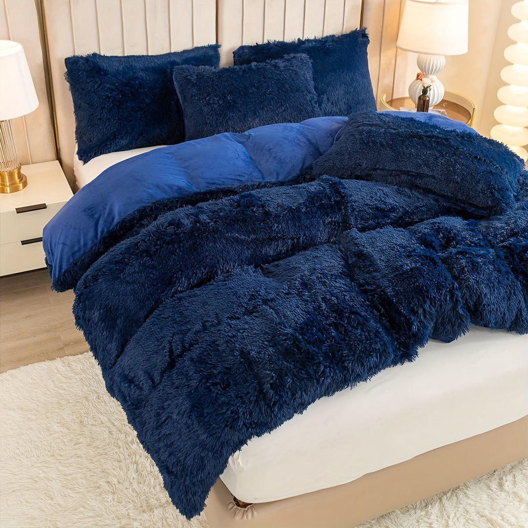 Luvikno | Ultra Soft Plush Duvet Cover Set with Zipper - Luksus & Komfort