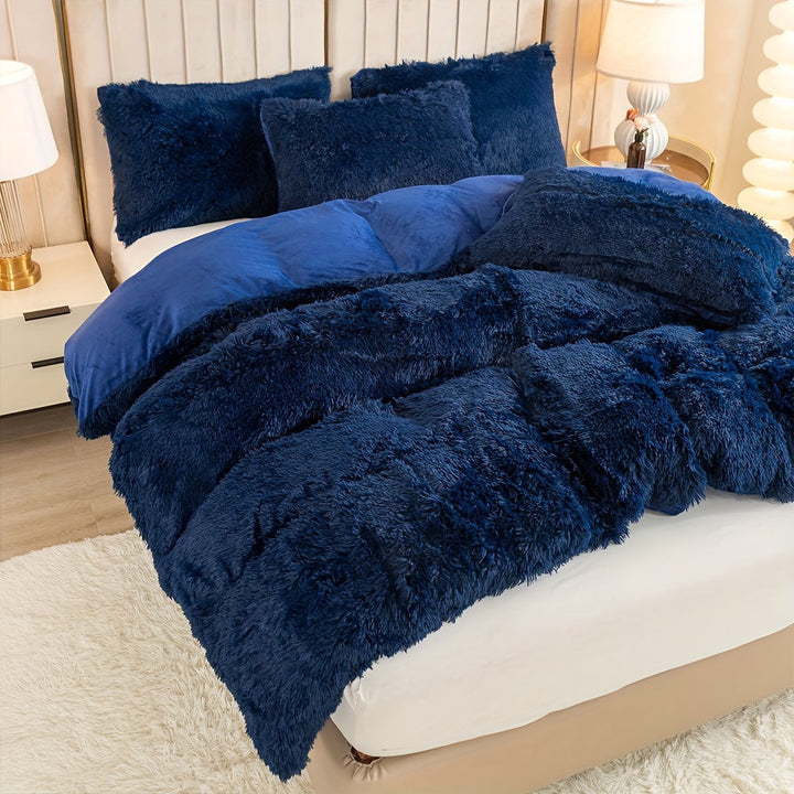 Luvikno | Ultra Soft Plush Duvet Cover Set with Zipper - Luksus & Komfort