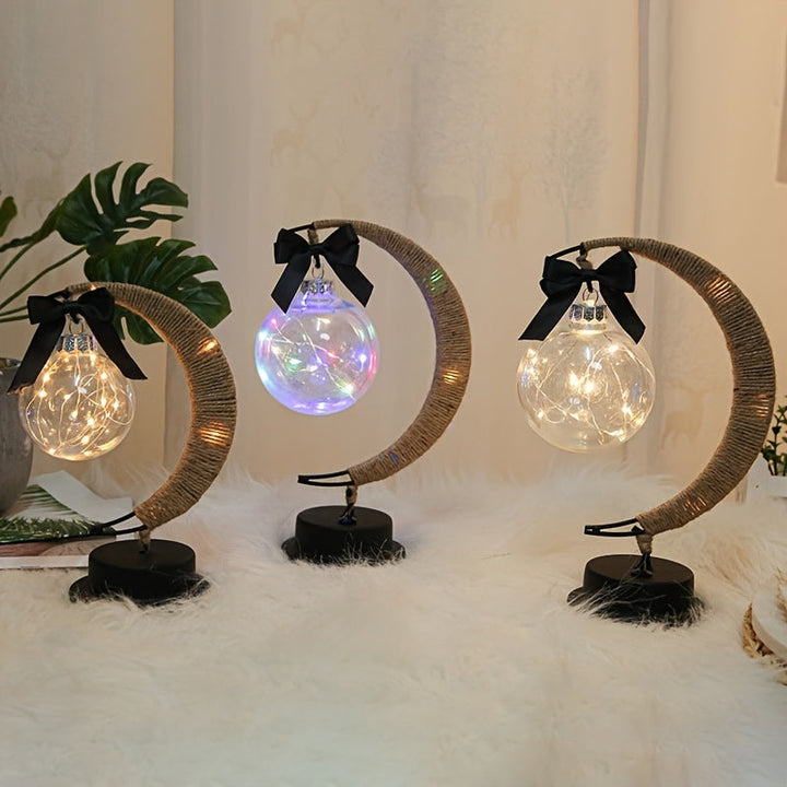 MoonGlow Lampe - Stilig Smijern LED Bordlampe Luvikno