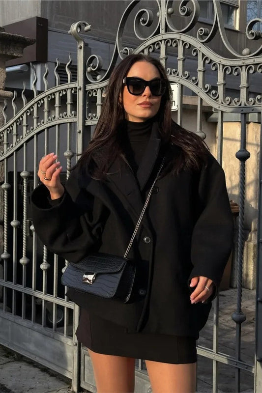 Luvik | Fit Lyhyt Villa Sekoite Takki