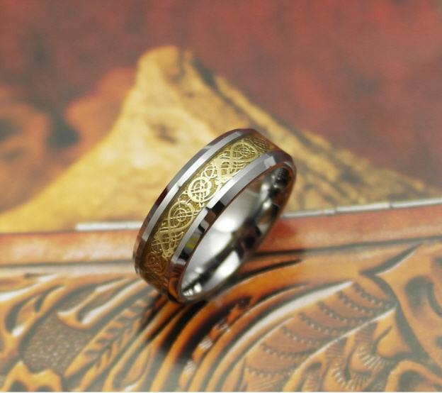Dragon's Breath - Stål Viking Ring | Luvikno