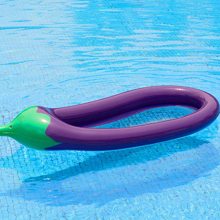 Kvinnenes oppblåsbare komfort loungestol i aubergine-design Luvikno
