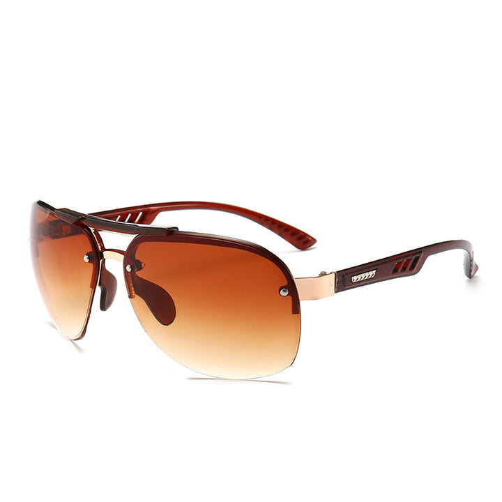 Dame sporty pilot solbriller med gradient linser Luvikno