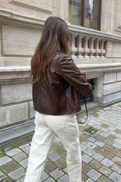 Luvik | Nahkapehmeä Kauluksen Takki