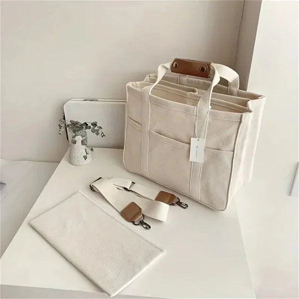 UrbanGrace – Stilig Canvas Handlenett for Hver Dag Luvikno