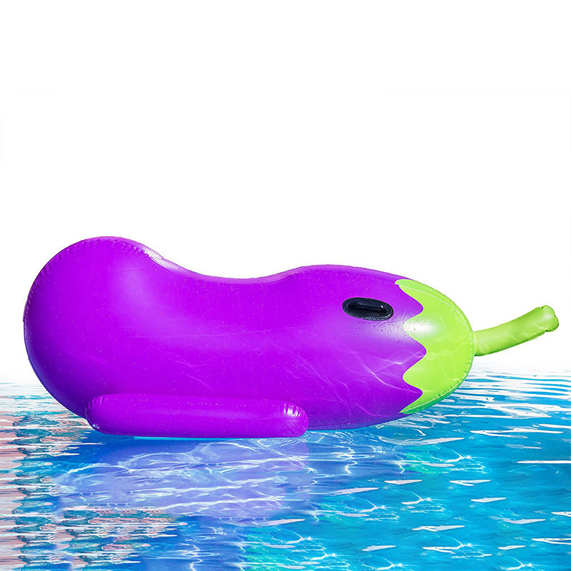Unisex Oppustbar Aubergine Lounger Luvikno