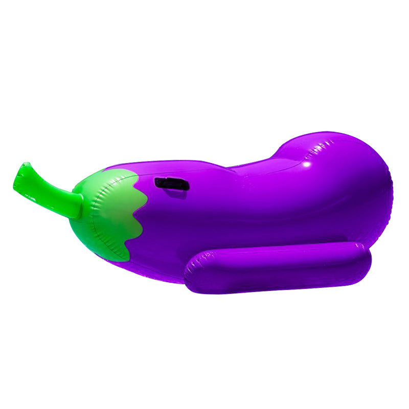 Unisex Oppustbar Aubergine Lounger Luvikno