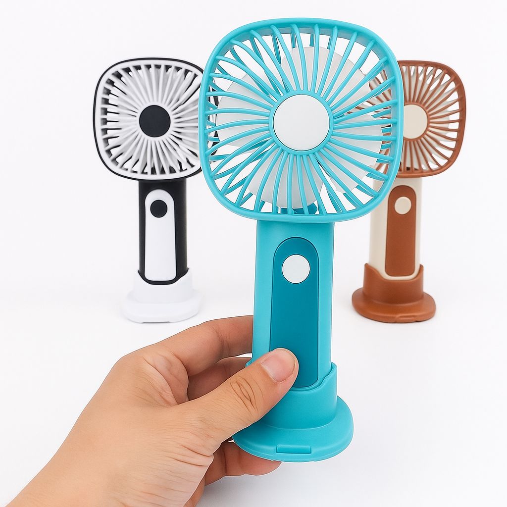 Mini Håndholdt Vifte – 3-Hastigheter USB Oppladbar | Luvikno