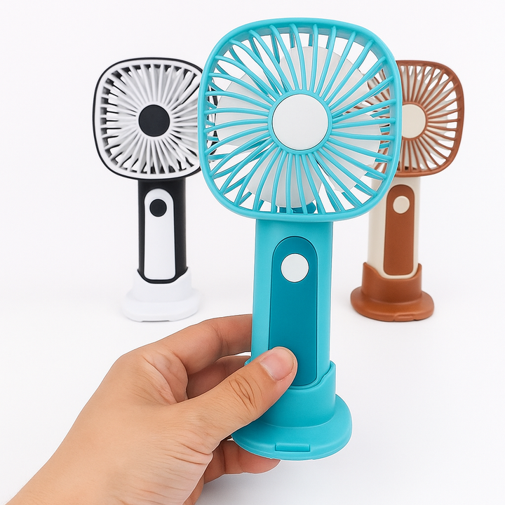 Mini Håndholdt Vifte – 3-Hastigheter USB Oppladbar | Luvikno
