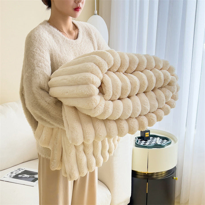 Luksuriøs Fuskepels-Pledd for Ultimat Komfort | Luvikno