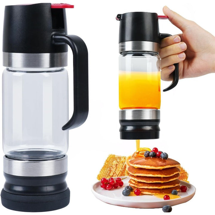 No-Drip Glass Honey Dispenser Luvikno
