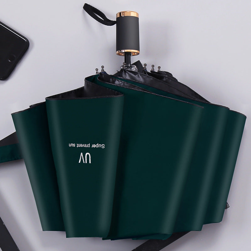 Damen UV-Schutz Falt-Regenschirm mit Automatikfunktion Luvikno