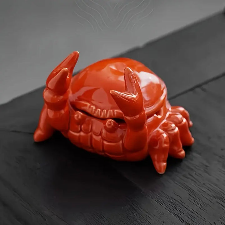 CrabbySmoke – Unik krabbeformet askebeger med lokk Luvikno
