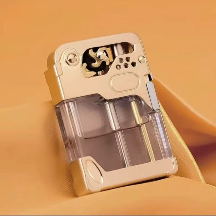 Clear Tank Metal Kerosene Lighter | Luvikno