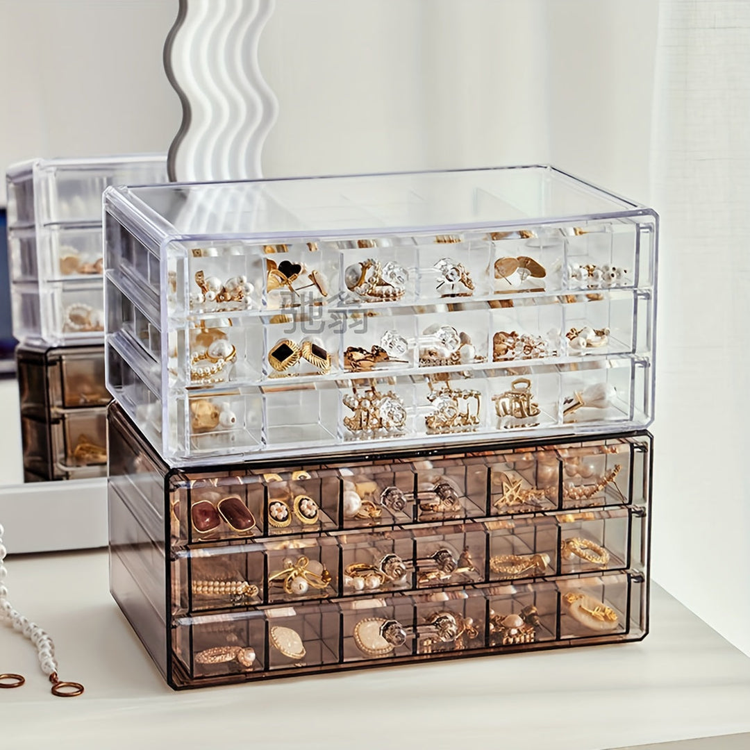 EleganceBox - Luksus Smykke Organizer med 72 Rom Luvikno