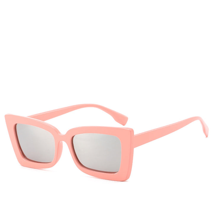 Dame Designer-solbrille med moderne geometrisk ramme Luvikno