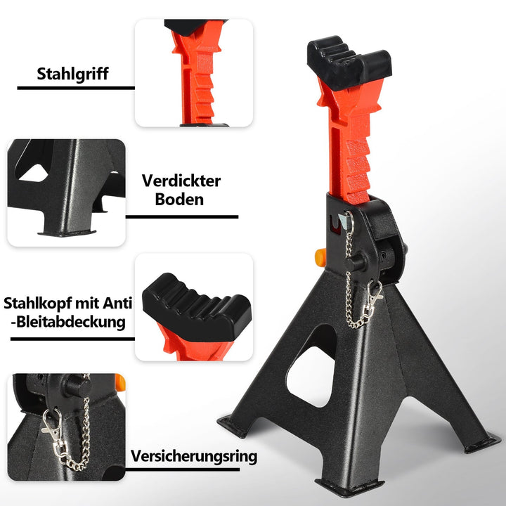 Heavy Duty Support Stand 3T 2 Pieces | Luvikno