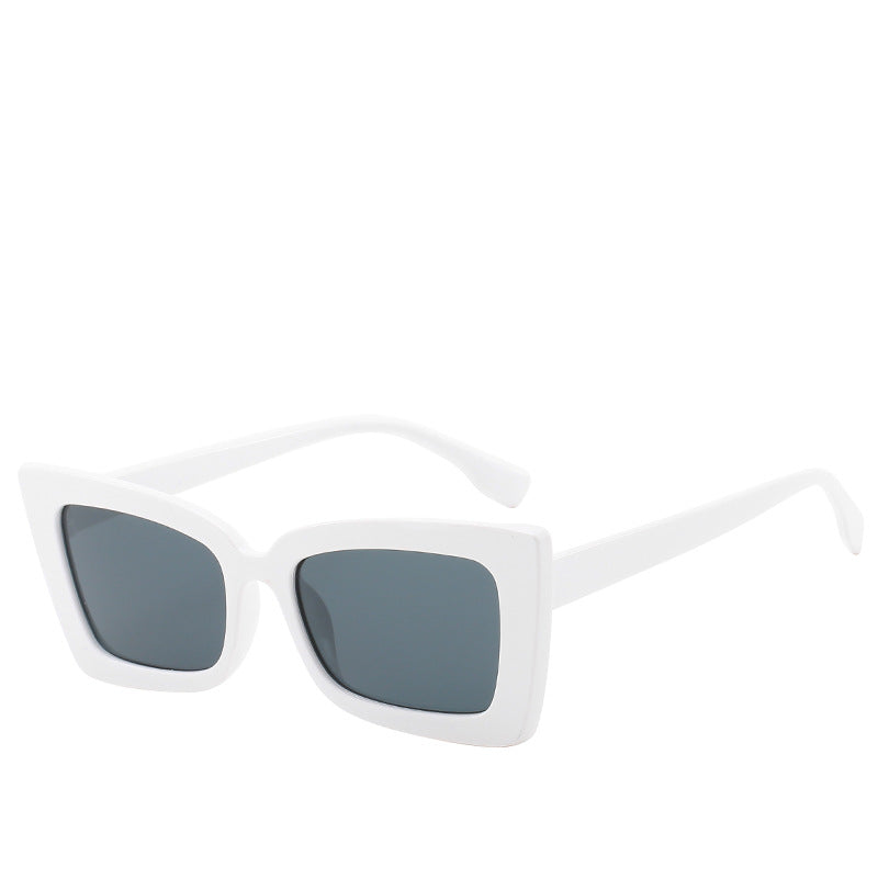 Dame Designer-solbrille med moderne geometrisk ramme Luvikno