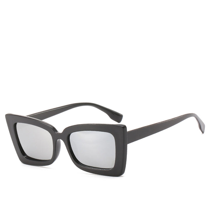 Dame Designer-solbrille med moderne geometrisk ramme Luvikno