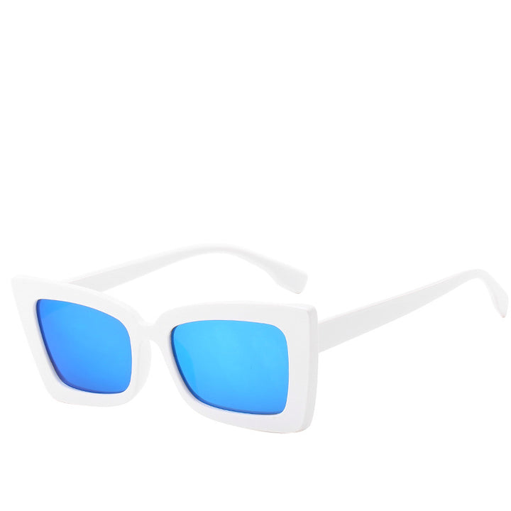 Dame Designer-solbrille med moderne geometrisk ramme Luvikno