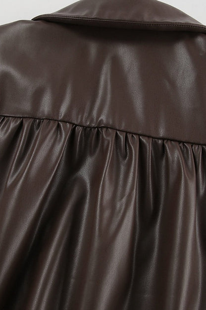 Luvik | Nahkapehmeä Kauluksen Takki