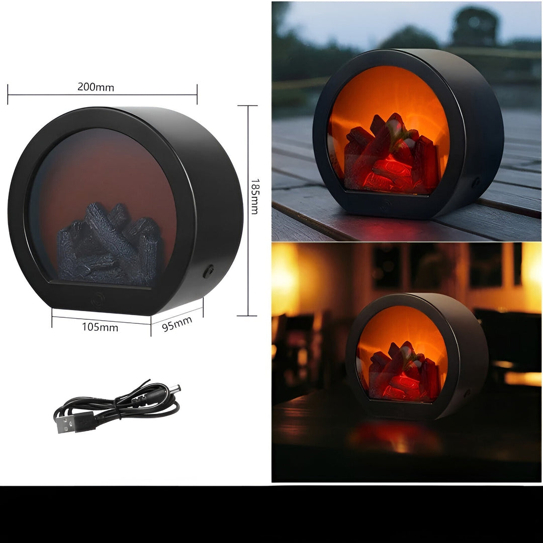 RadiantGlow Flamme Lampe - Bring Varme og Atmosfære til hjemmet ditt | Luvikno