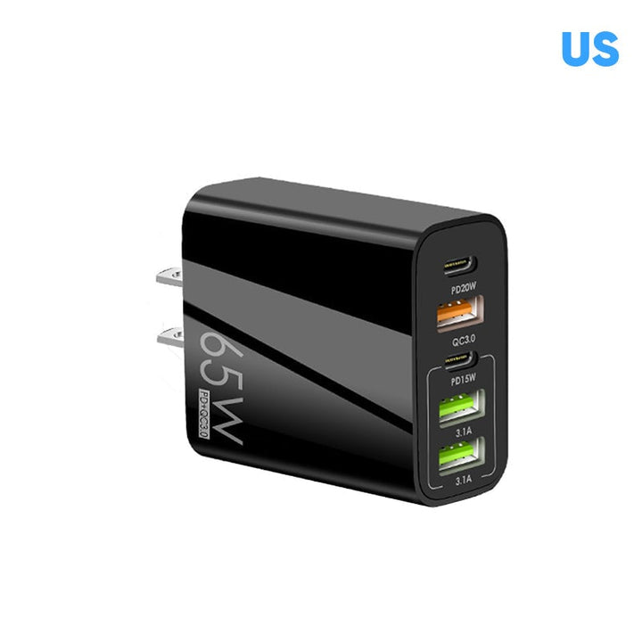 Multi Port Adapter 65W Hurtiglader - US Standard | Luvikno