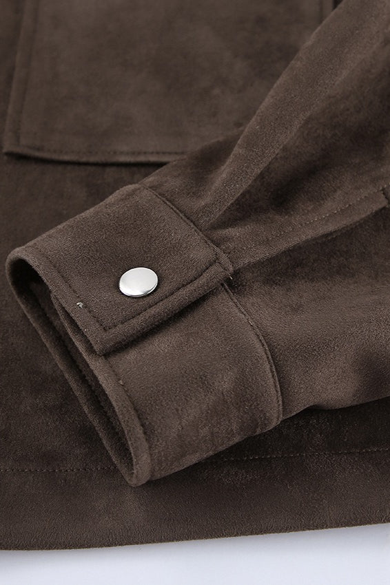 Luvik | Nappanahkaa Ylisuuria Vintage-takki