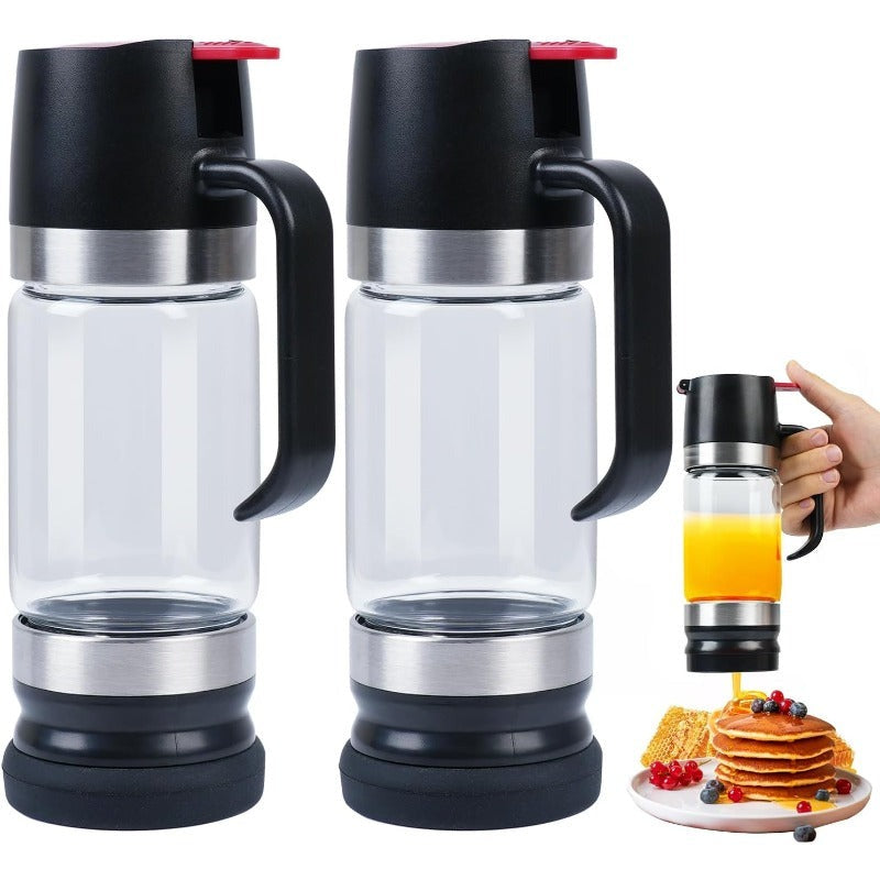 No-Drip Glass Honey Dispenser Luvikno