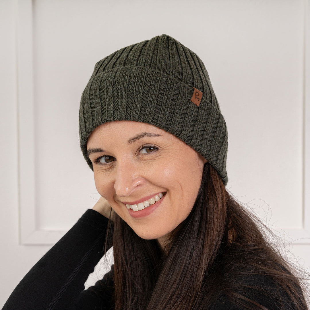 CozyMerino Beanie - Luksus Merinoullhatt for Damer Luvikno