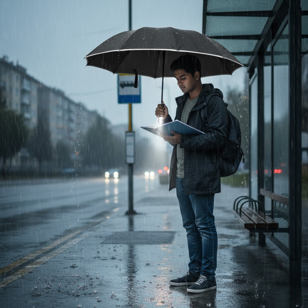 StormShield LED Paraply med Automatisk | Luvikno