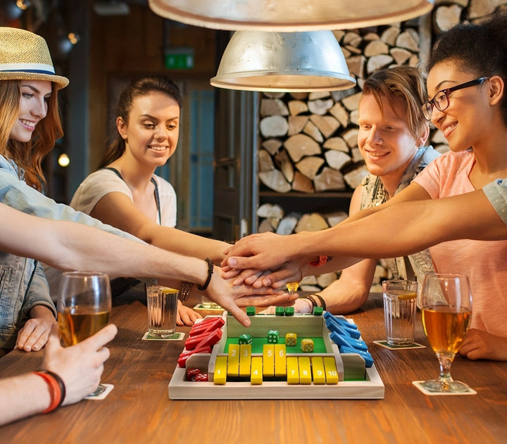 Shut The Box-spill, treplate terningspill Luvikno